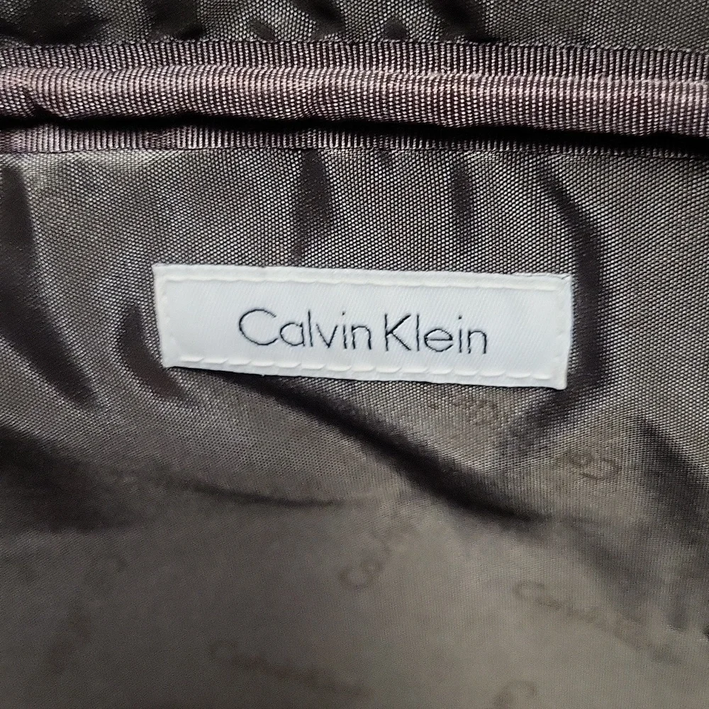 Calvin Klein Dark Brown Monogram Briefcase